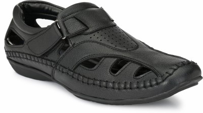 El Paso Men Sandals(Black , 6)