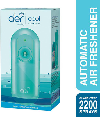 Godrej cool surf blue Automatic Spray matic automatic air freshener kit with flexi control cool surf blue(225 ml)
