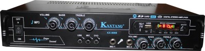 KAXTANG 9999 NEW SERIES METAL DJ REMIX ABSTRACT VERSION WITH BETTER SOUND QUALITY 160 WATT USB SELECTOR MIC SELECTOR AND DVD SELECTOR WITH HEAVY HEAT SINK Double Mic TV/ DVD / BT / USB/SD Card /FM /AUX 5000 W AV Power Amplifier(Black)
