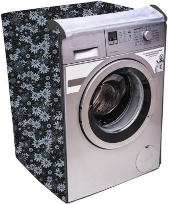 KingMatters Front Loading Washing Machine  Cover(Width: 63 cm, Black, Hit Gray)