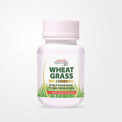ALTOS Ayurveda WHEAT GRASS TABLET(60cap*2)(Pack of 2, 120 Tablets)
