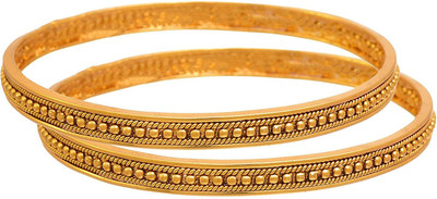 JFL - Jewellery for Less Copper Zircon Gold-plated Bangle Set