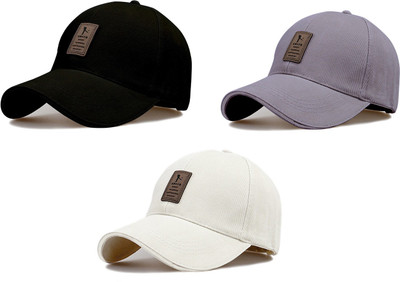 ALAMOS Embellished Sports/Regular Cap Cap(Pack of 3)