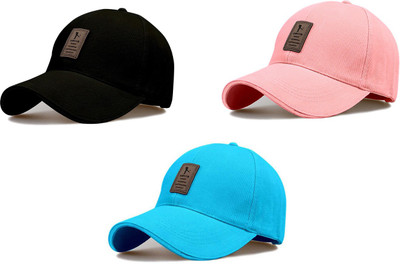 ALAMOS Embellished Sports/Regular Cap Cap(Pack of 3)