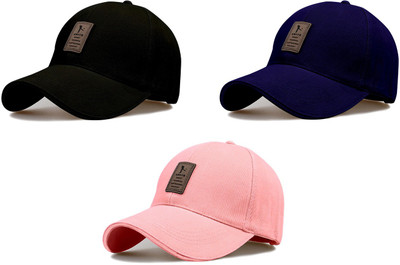ALAMOS Embellished Sports/Regular Cap Cap(Pack of 3)