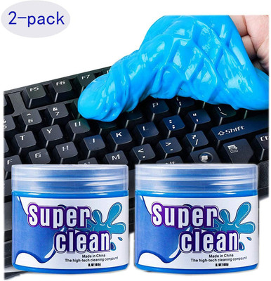 KolorFish Cleaning Gel Universal Dust Cleaner for PC Keyboard Car Detailing Laptop Dusting Home and Office Electronics (Pack of 2) Cleaning Gel Universal Vehicle Interior Cleaner(160 g)