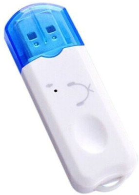 FITUP v4.0 Car Bluetooth Device with Audio Receiver(Blue, White)
