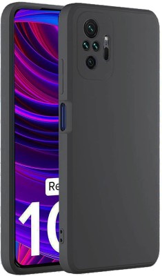 BRENZZ Back Cover for Mi Redmi Note 10 Pro Max, Mi Redmi Note 10 Pro, PLAIN CASE BLACK(CA)(Black, Shock Proof, Pack of: 1)