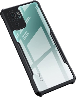 mobies Back Cover for Mi Redmi Note 10 Pro, Mi Redmi Note 10 Pro Max (Black, Transparent, Grip Case)(Transparent, Flexible, Silicon, Pack of: 1)