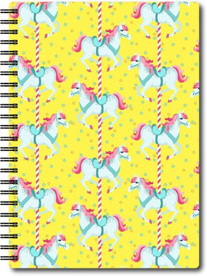 Nourish A6 Size RULED Pages Colourful Graphic Diary A6 Notebook Ruled 75 Pages(Multicolor)
