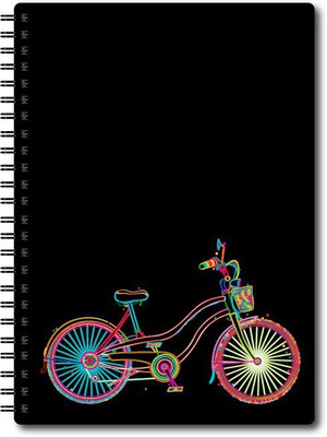 Nourish A6 Size RULED Pages Colourful Graphic Diary A6 Notebook Ruled 75 Pages(Multicolor)