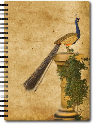 Nourish A4 Size RULED Pages Colourful Graphic Diary A4 Notebook Ruled 75 Pages(Multicolor)