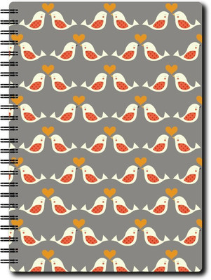 Nourish A4 Size Plain Pages Colourful Graphic Diary A4 Notebook Unruled 75 Pages(Multicolor)