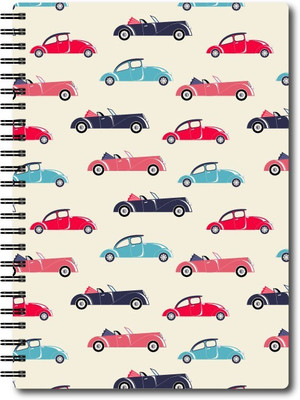 Nourish A4 Size Plain Pages Colourful Graphic Diary A4 Notebook Unruled 75 Pages(Multicolor)