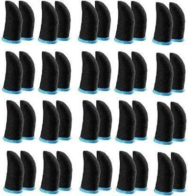 Khargadham 20 Pair Pubg Game Finger Sleeves for Gaming Anti Sweat Breathable Game Controller Finger Sleeve(Pack of 40)