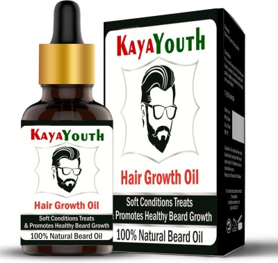 KayaYouth Advanced Beard Growth Oil With Almond Oil, Jojoba Oil, Coconut Oil & Cinnamon Oil For Beard And Moustache Growth Hair Oil(30 ml)