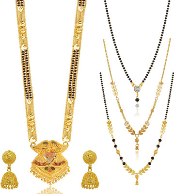 BRANDSOON Brass Gold-plated Gold Jewellery Set(Pack of 1)