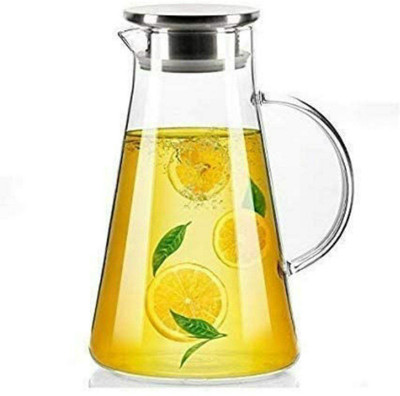 MADHAV 1.3 L Borosilicate Glass Kettle Jug