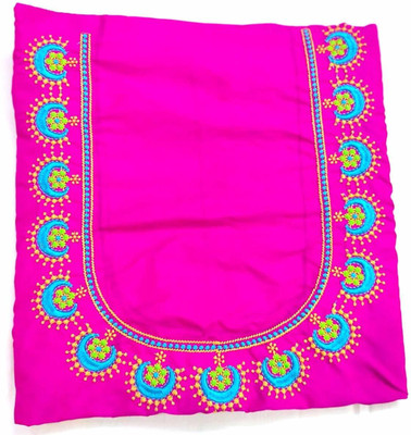 Vignatha Tailors Silk Blend Embroidered Blouse Material