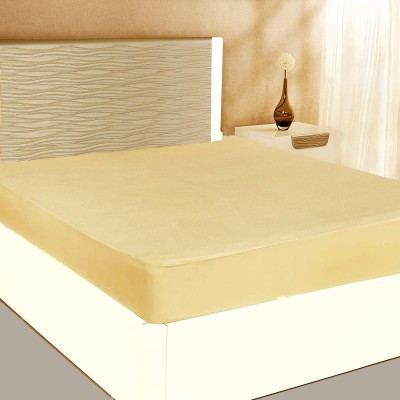 India Furnish Fitted Queen Size Waterproof Mattress Cover(Beige)