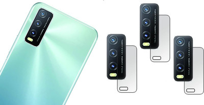 EZGER Back Camera Lens Glass Protector for VIVO Y20, VIVO Y20I, VIVO Y20G, VIVO Y20A, VIVO Y20S, VIVO Y12S(Pack of: 3)