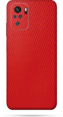 OggyBaba redmi note 10s Mobile Skin(Charming Red Carbon Fibre Skin Matte Finish)