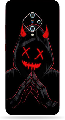 Jeeva Creation vivo s1 pro Mobile Skin(Ultra Super Black Devil Shape Skin With High Matte Finish.)
