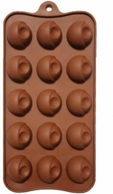 BAKERS4U Silicone Chocolate Mould 15(Pack of 1)
