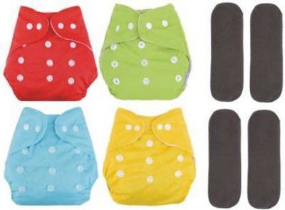 Knij Reuseable Washable Baby Cloth Diaper With 5layer Insert Free Size