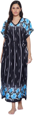 Zionity Women Nighty(Multicolor)