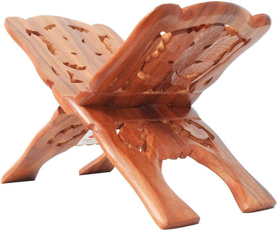 PUCHCHI Wooden Steel Book Rest(Width (Open) = 20 cm : Height (Open) = 22.8 cm)