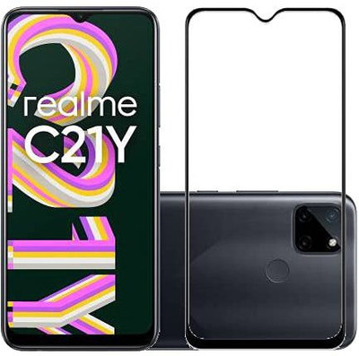 NKCASE Edge To Edge Screen Guard for Realme C21Y(Pack of 1)