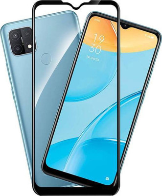 alphax Edge To Edge Tempered Glass for Oppo A15, Oppo A15s(Pack of 1)