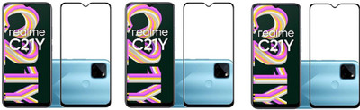 ISAAK Edge To Edge Tempered Glass for Realme C21Y(Pack of 3)