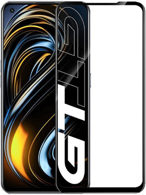 ISAAK Edge To Edge Tempered Glass for Realme GT 5G Edge to Edge, Full Glue, 11D Tempered Glass(Pack of 1)