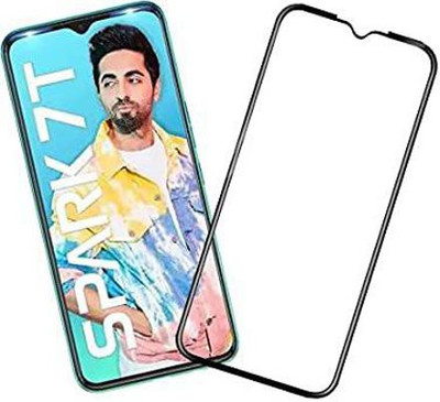 GDBUY Edge To Edge Tempered Glass for Tecno Spark 7T(Pack of 1)
