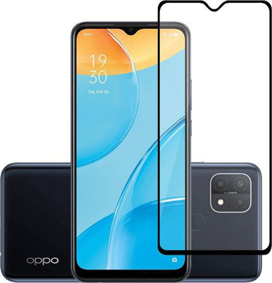 alphax Edge To Edge Tempered Glass for Oppo A15, Oppo A15s(Pack of 1)