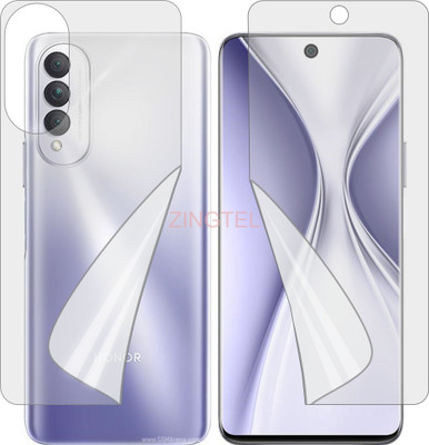 ZINGTEL Front and Back Screen Guard for HUAWEI HONOR X20 SE (Edge To Edge Full Coverage TPU)(Pack of 2)