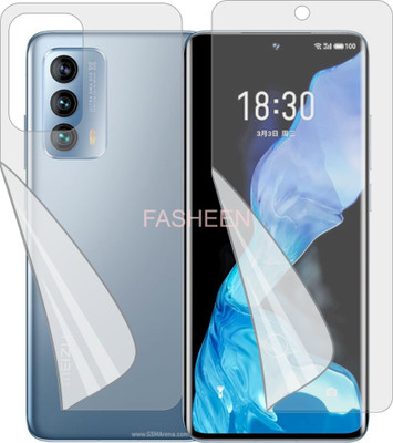 Fasheen Front and Back Screen Guard for MEIZU 18 (Edge To Edge Full Coverage TPU)(Pack of 2)