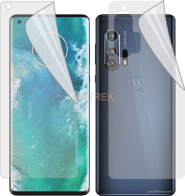 TELTREK Front and Back Screen Guard for MOTOROLA MOTOEDGE PLUS (Edge To Edge Full Coverage TPU)(Pack of 2)
