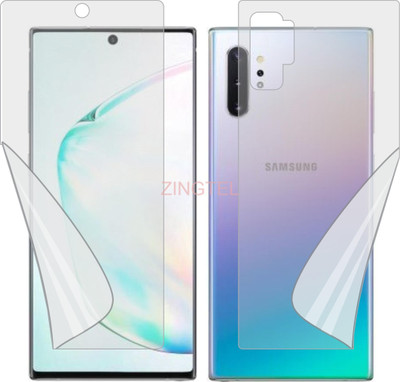 ZINGTEL Front and Back Screen Guard for SAMSUNG GALAXY NOTE 10 PLUS (Edge To Edge Full Coverage TPU)(Pack of 2)