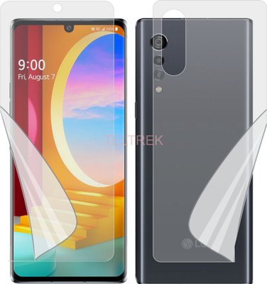 TELTREK Front and Back Screen Guard for LG VELVET 4G (Edge To Edge Full Coverage TPU)(Pack of 2)