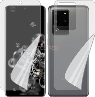 TELTREK Front and Back Screen Guard for SAMSUNG GALAXY S20 ULTRA (Edge To Edge Full Coverage TPU)(Pack of 2)