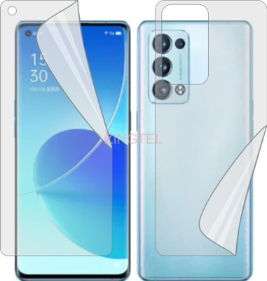 ZINGTEL Front and Back Screen Guard for OPPO RENO 6 PRO (Edge To Edge Full Coverage TPU)(Pack of 2)
