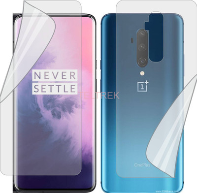 TELTREK Front and Back Screen Guard for ONEPLUS 7T PRO (Edge To Edge Full Coverage TPU)(Pack of 2)