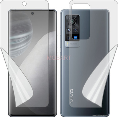 MOBART Front and Back Screen Guard for VIVO X60 PRO 5G (Edge To Edge Full Coverage TPU)(Pack of 2)