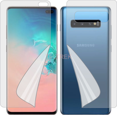 TELTREK Front and Back Screen Guard for SAMSUNG GALAXY S10 PLUS (Edge To Edge Full Coverage TPU)(Pack of 2)