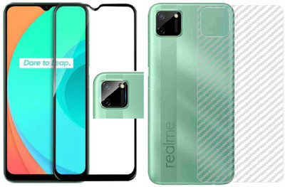 NEMIZI Front and Back Screen Guard for Realme C25(Pack of 1)