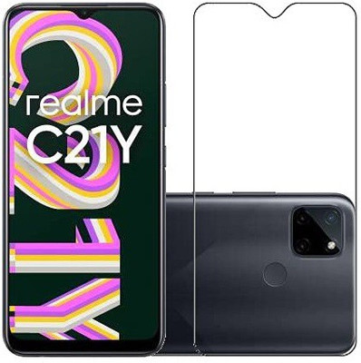 ISAAK Tempered Glass Guard for Realme C21Y(Pack of 1)