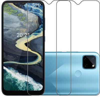 HOBBYTRONICS Tempered Glass Guard for Realme C21Y, realme C21Y(Pack of 2)